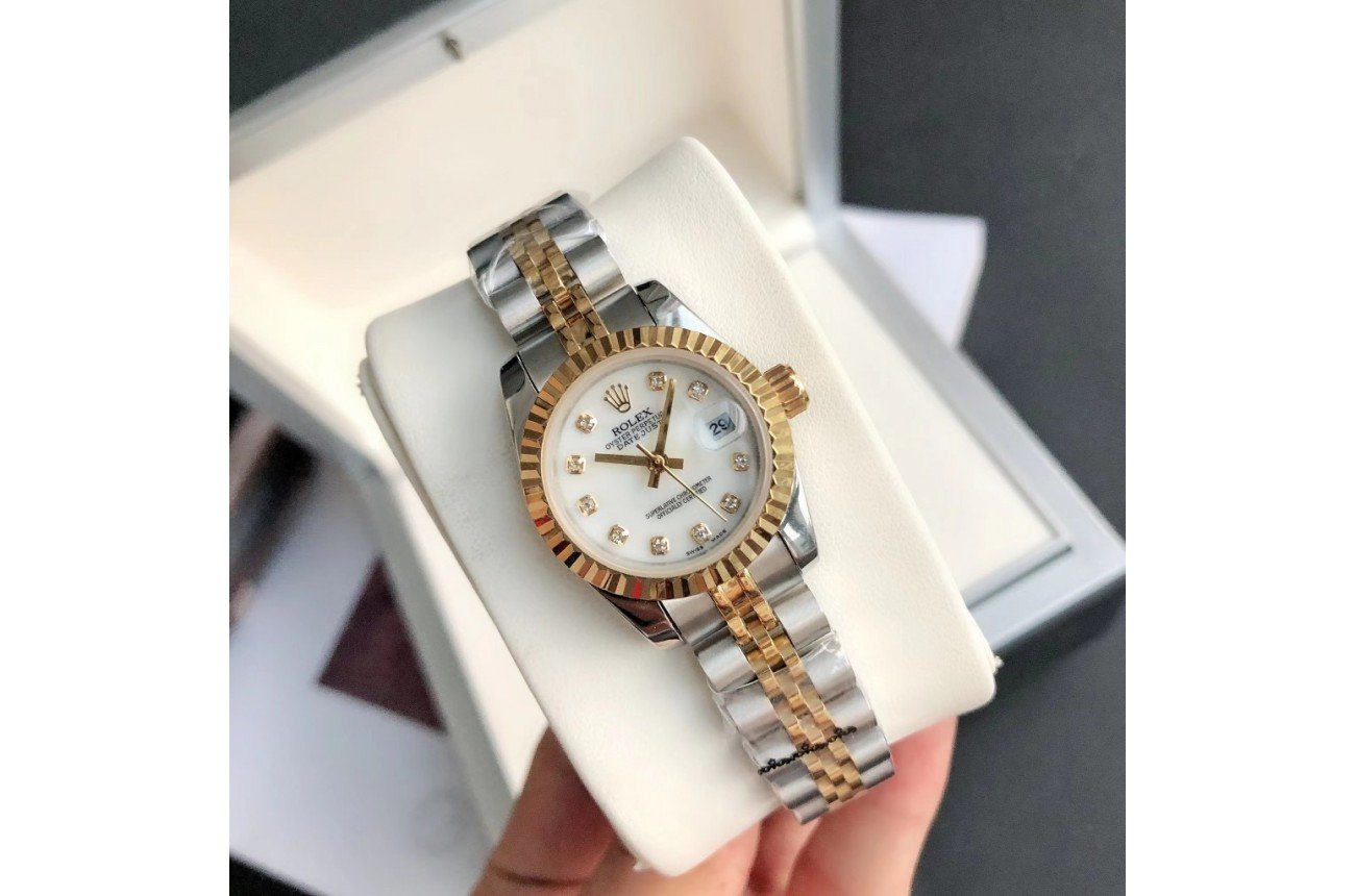 Rolex Datejust 36/28mm RG/SS Jub White/Dial - Image 5