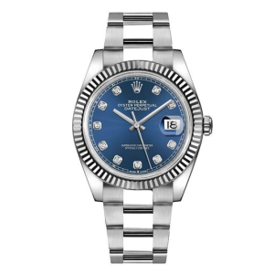Rolex Datejust 41 Blue Diamond Dial Watch 126334-0015