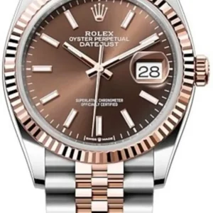 Rolex Datejust 36 Steel & Everose Gold Chocolate Dial Women’s Watch M126231-0043