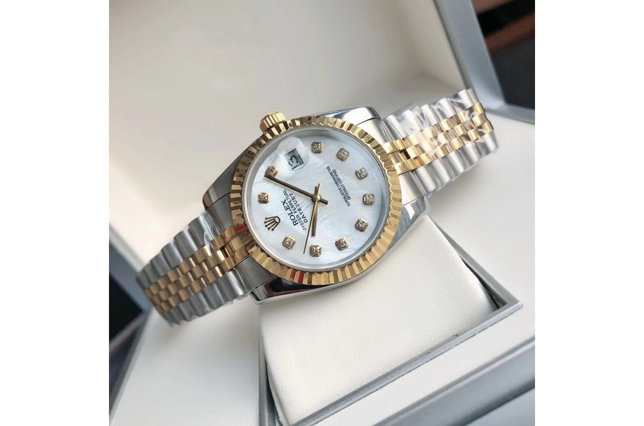 Rolex Datejust 36/28mm RG/SS Jub White/Dial - Image 7