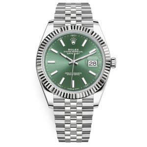 Rolex Datejust 41’Mint Green’ 126334 Steel & White Gold