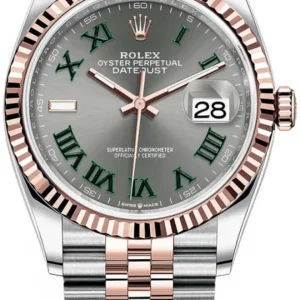 Rolex Datejust 36 Steel & Everose Gold Slate Roman Dial Women’s Watch M126231-0029