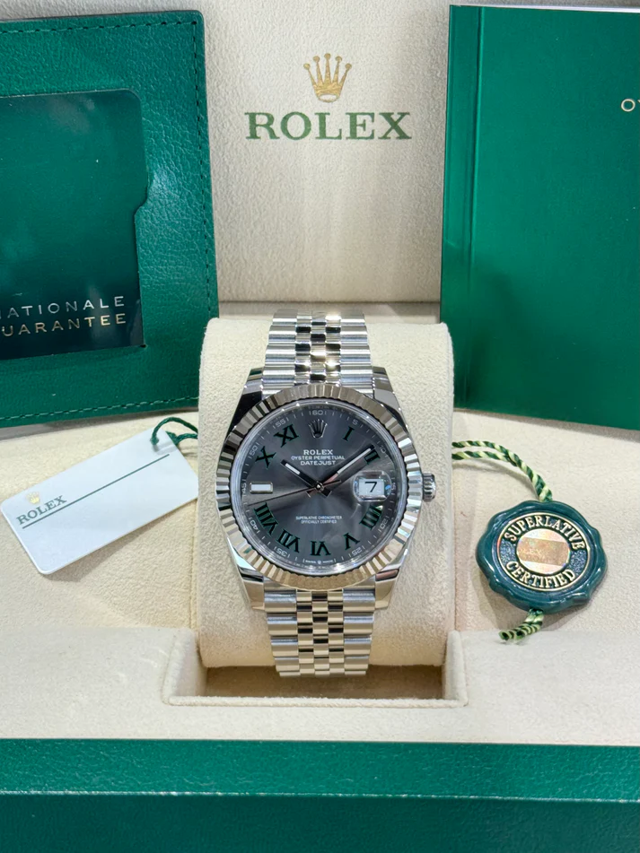 Rolex DATEJUST 41 Oyster, 41 mm, Oystersteel and white gold M126334-0022 - Image 2