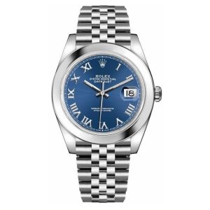 Rolex Datejust 41 Blue Dial Jubilee Bracelet Men’s Watch 126300-0018
