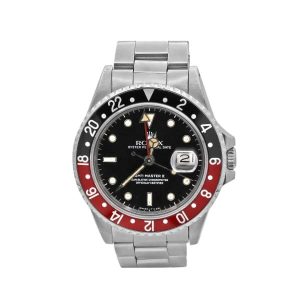 Rolex GMT-Master II, Coke, 40mm, Stainless Steel, Black Dial, 16760