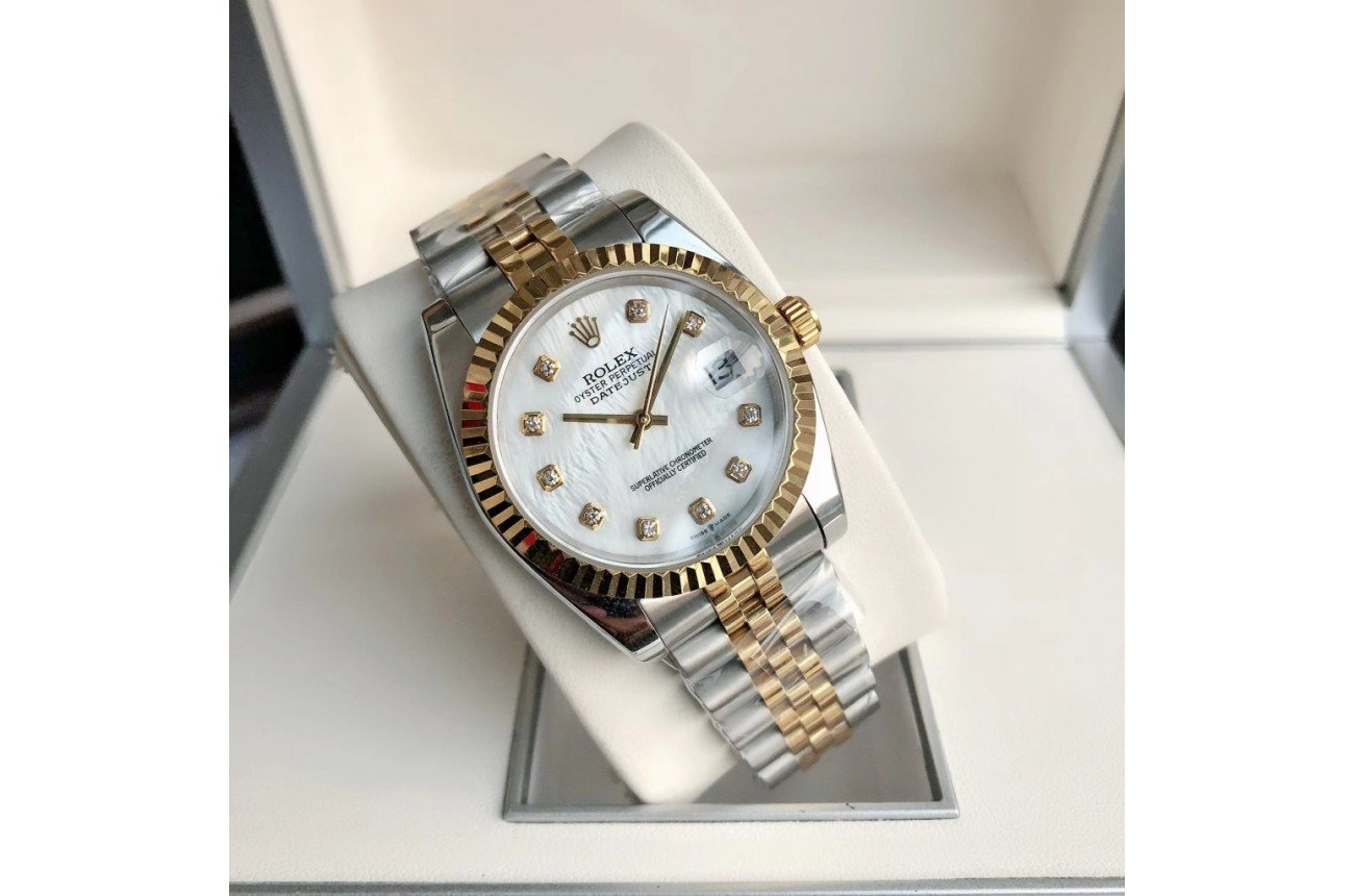 Rolex Datejust 36/28mm RG/SS Jub White/Dial - Image 4