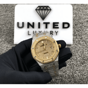 Audemars Piguet Royal Oak Iced Out Yellow Gold Replica