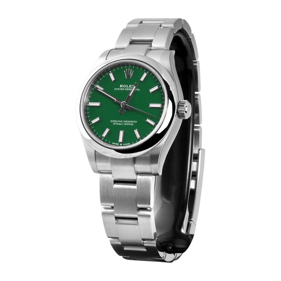 Rolex Oyster Perpetual 277200 Green Dial Replica - Image 3