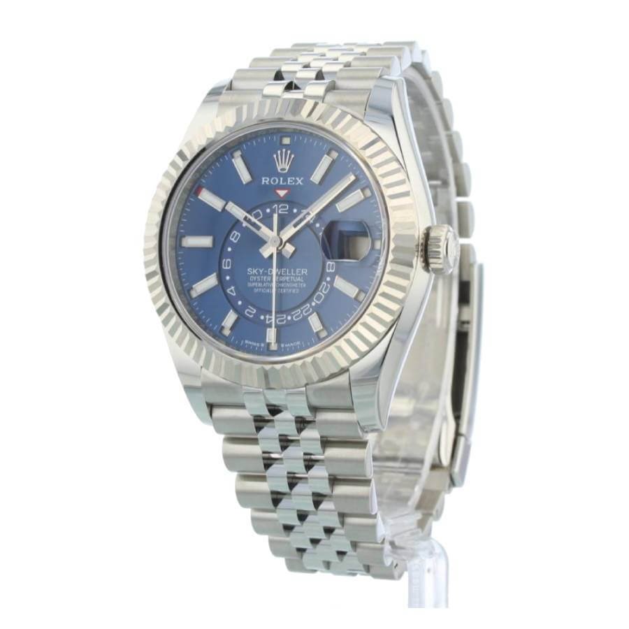 Rolex Sky-Dweller Blue Dial Stainless Steel 336934 Jubilee Replica - Image 2