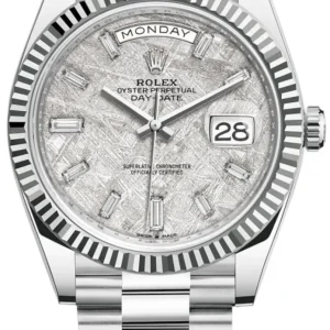 Rolex Day-Date 40 Platinum Meteorite Diamond Dial Men’s Watch M228236-0011