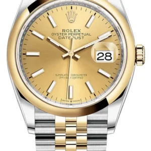 Rolex Datejust 36 Steel & Yellow Gold Champagne Dial Women’s Watch M126203-0015