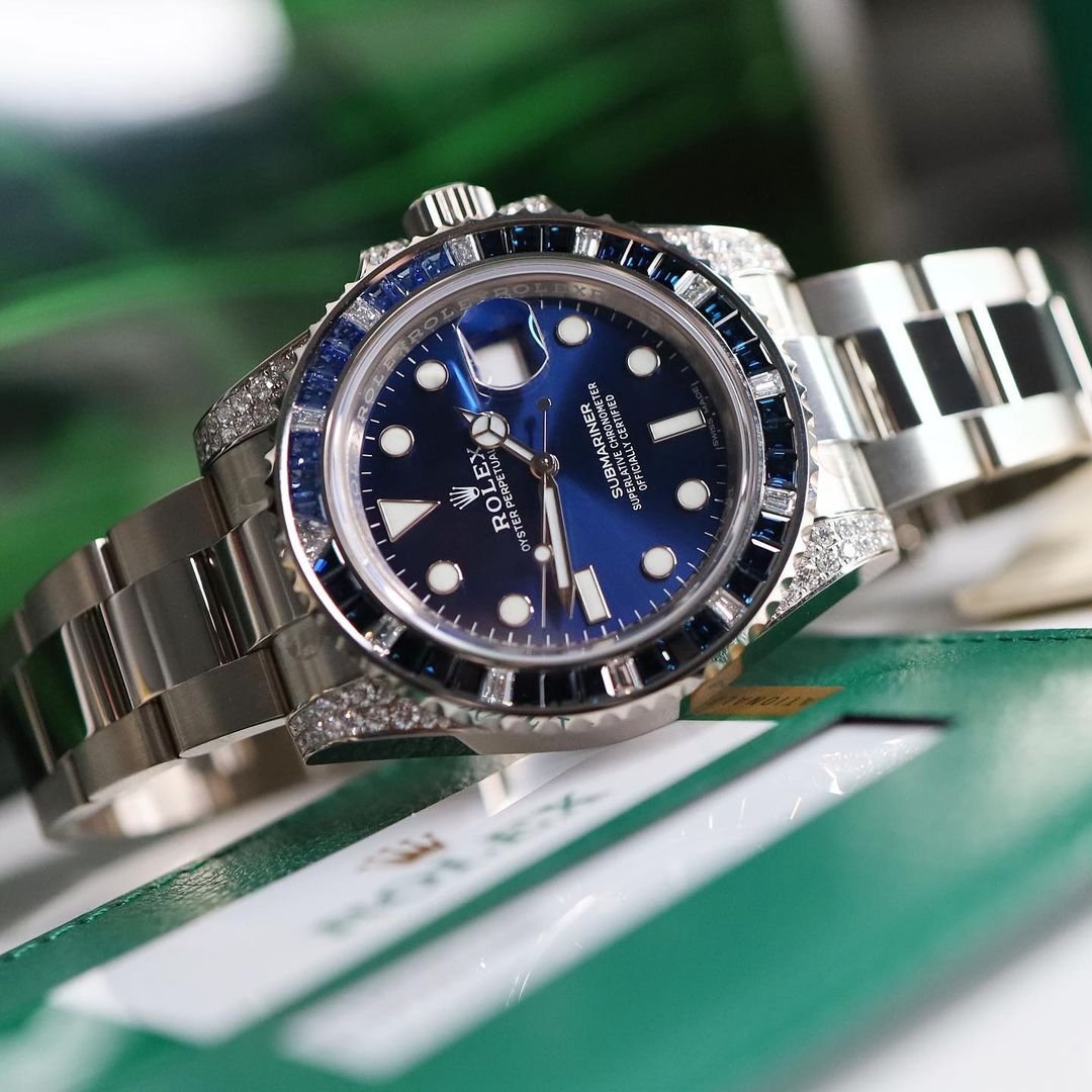 Rolex Submariner Date 18K White Gold Diamonds 116659 SABR - Image 14