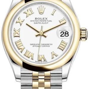 Rolex Datejust 31 Stainless Steel and Yellow Gold White Roman Dial Women’s Watch M278243-0002