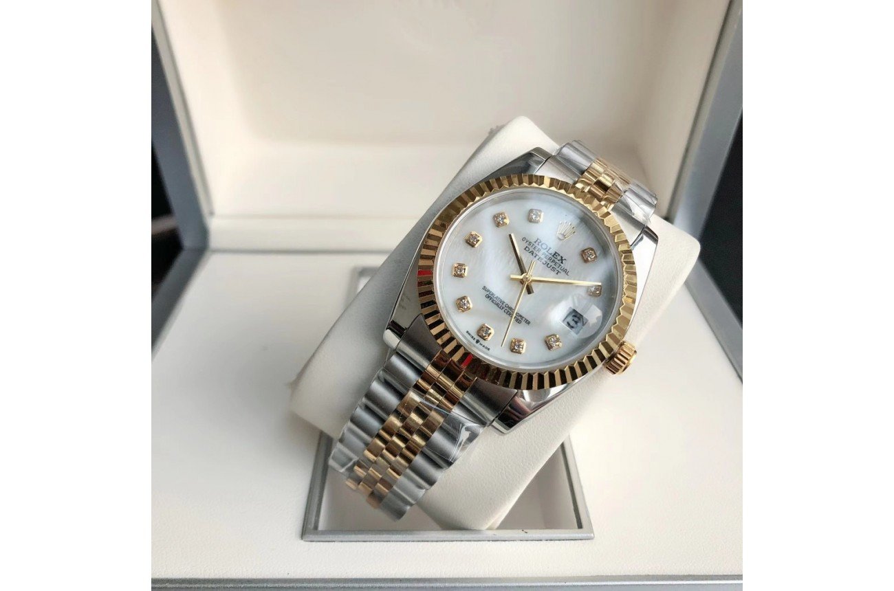 Rolex Datejust 36/28mm RG/SS Jub White/Dial - Image 3