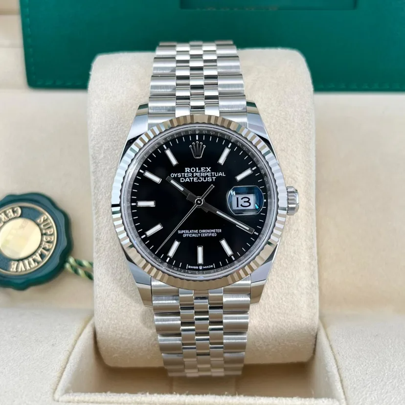 Rolex Datejust 36 Black Dial Jubilee Bracelet 126234-0015 - Image 2