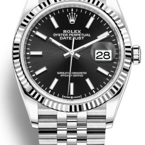 Rolex Datejust 36 Steel & White Gold Black Dial Women’s Watch M126234-0015