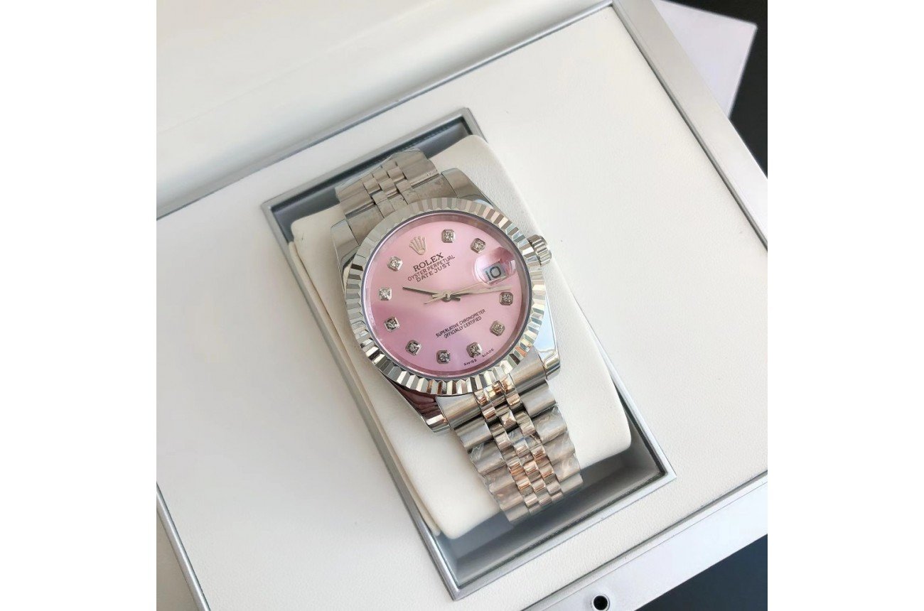 Rolex Datejust 36/28mm SS/SS Jub Pink/Dial - Image 4
