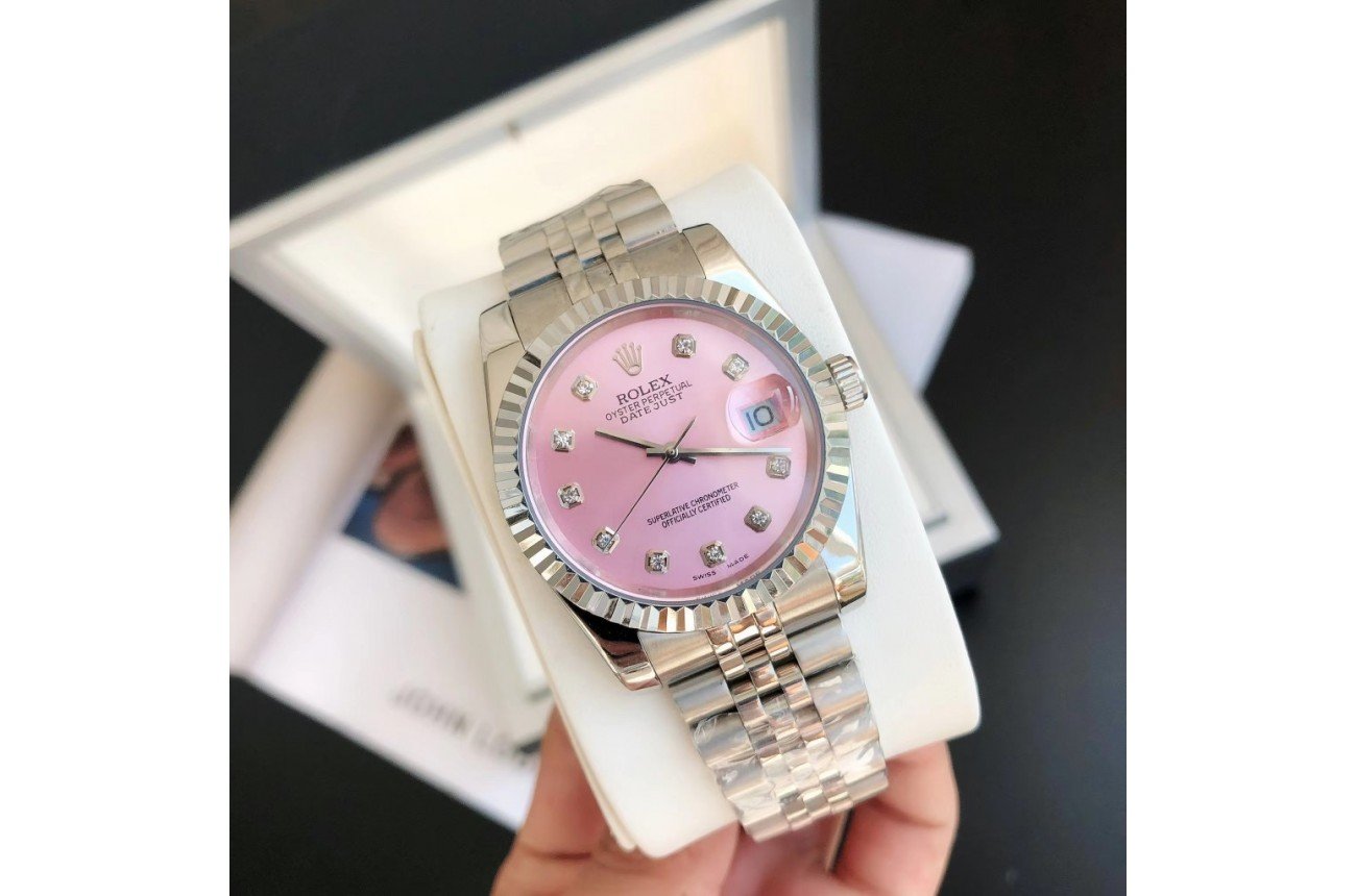 Rolex Datejust 36/28mm SS/SS Jub Pink/Dial - Image 2