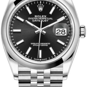 Rolex Datejust 36 Stainless Steel Black Dial Women’s Watch M126200-0003