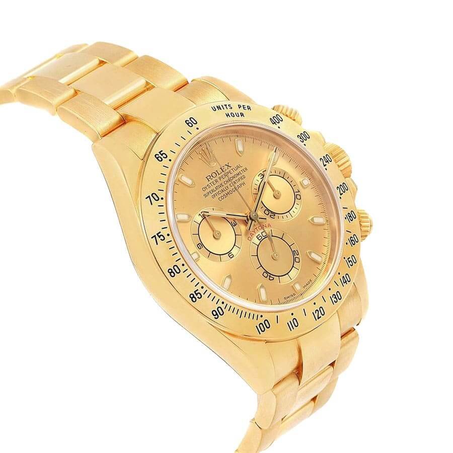 Rolex Daytona Cosmograph Yellow Gold Dial 116528 Oyster Replica - Image 2
