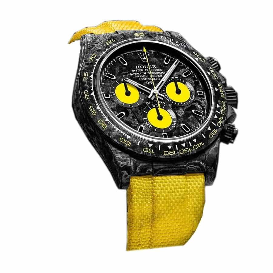 Rolex Daytona DiW NTPT Carbon 46490 Lemon Edition Replica - Image 2