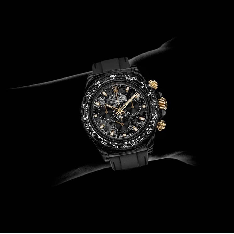 Rolex Daytona DiW NTPT Carbon 46490 All Carbon Lemon Edition Replica - Image 4